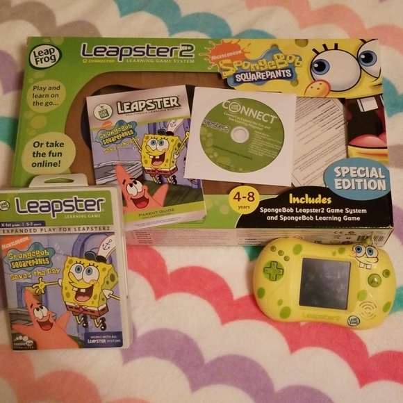 Kid's Leapster 2 Spongebob Special Edition w/Game